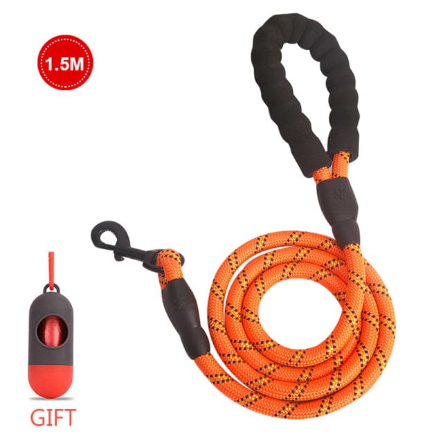 Duggido Dog Supplies 1.5M Orange / Reference picture Duggido Strong-Dog Leash for pulling dogs