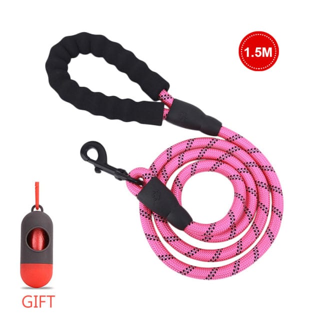 Duggido Dog Supplies 1.5M pink / Reference picture Duggido Strong-Dog Leash for pulling dogs