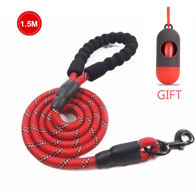 Duggido Dog Supplies 1.5M red / Reference picture Duggido Strong-Dog Leash for pulling dogs