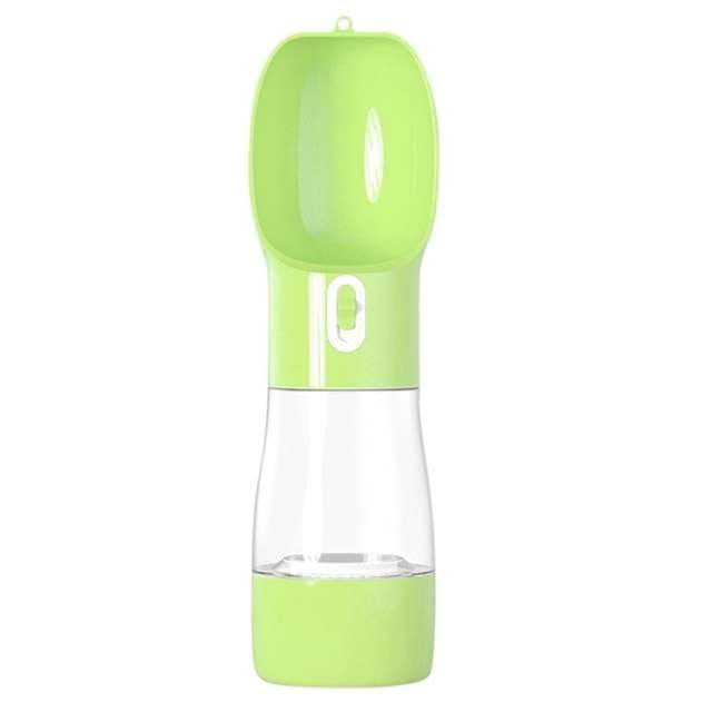Duggido Dog Supplies green Duggido Portable Dog Water Bottle/Feeder Portable Dog Water Bottle with feeder - Duggido